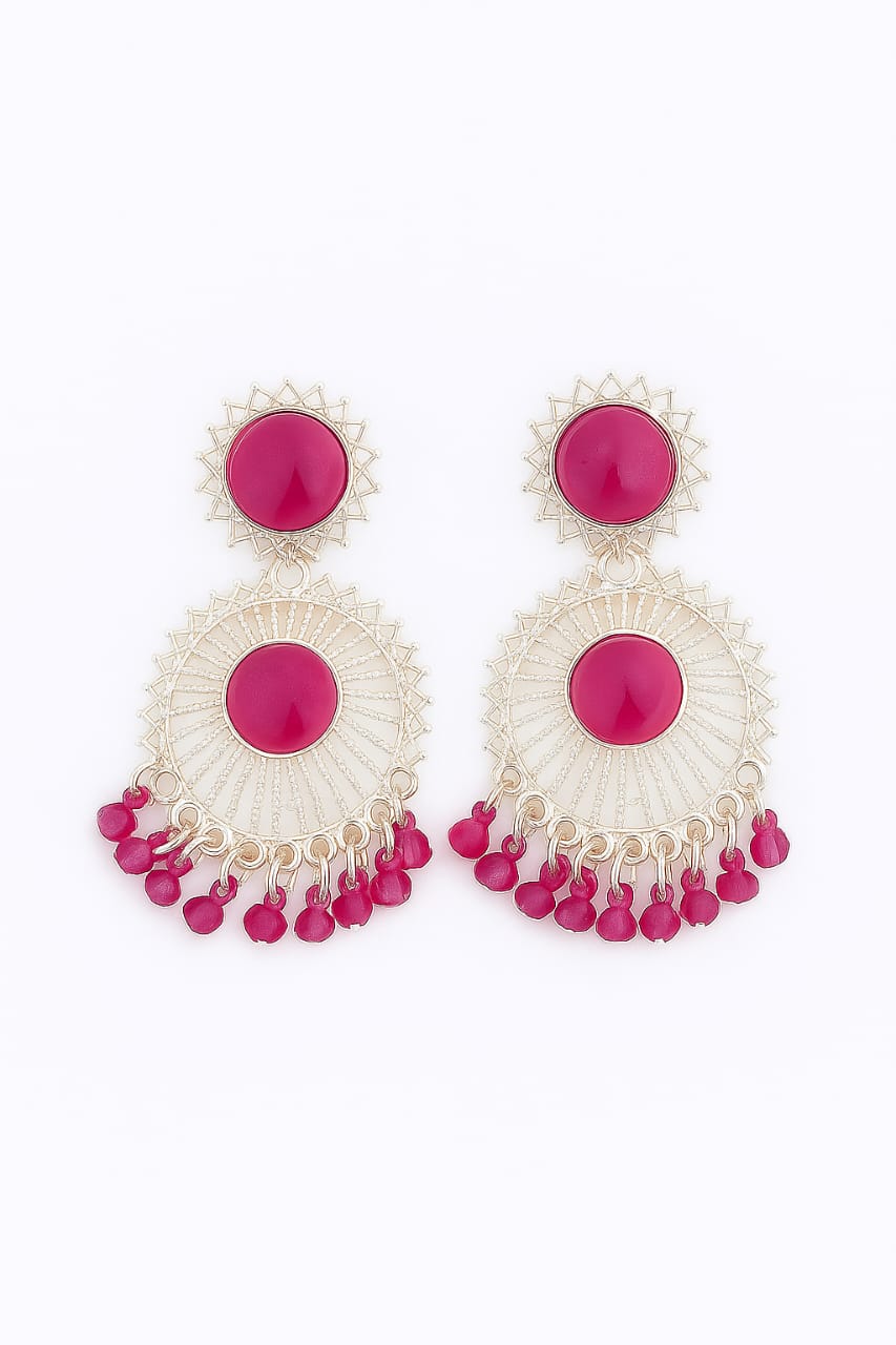 Sterling Silver Crystal Earrings – Premium Glamorous Finish