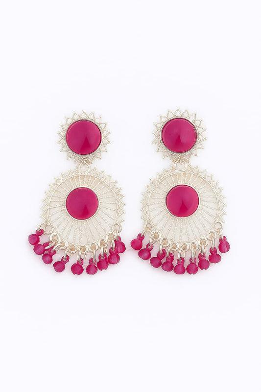 Sterling Silver Crystal Earrings – Premium Glamorous Finish