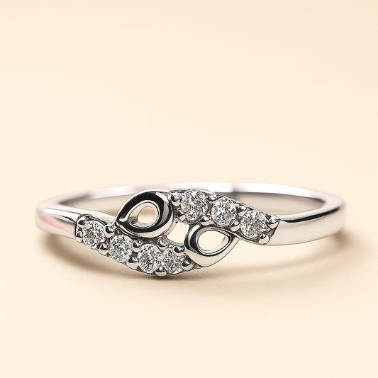 Eternal Heart Silver Sparkle Ring – A Symbol of Timeless Love