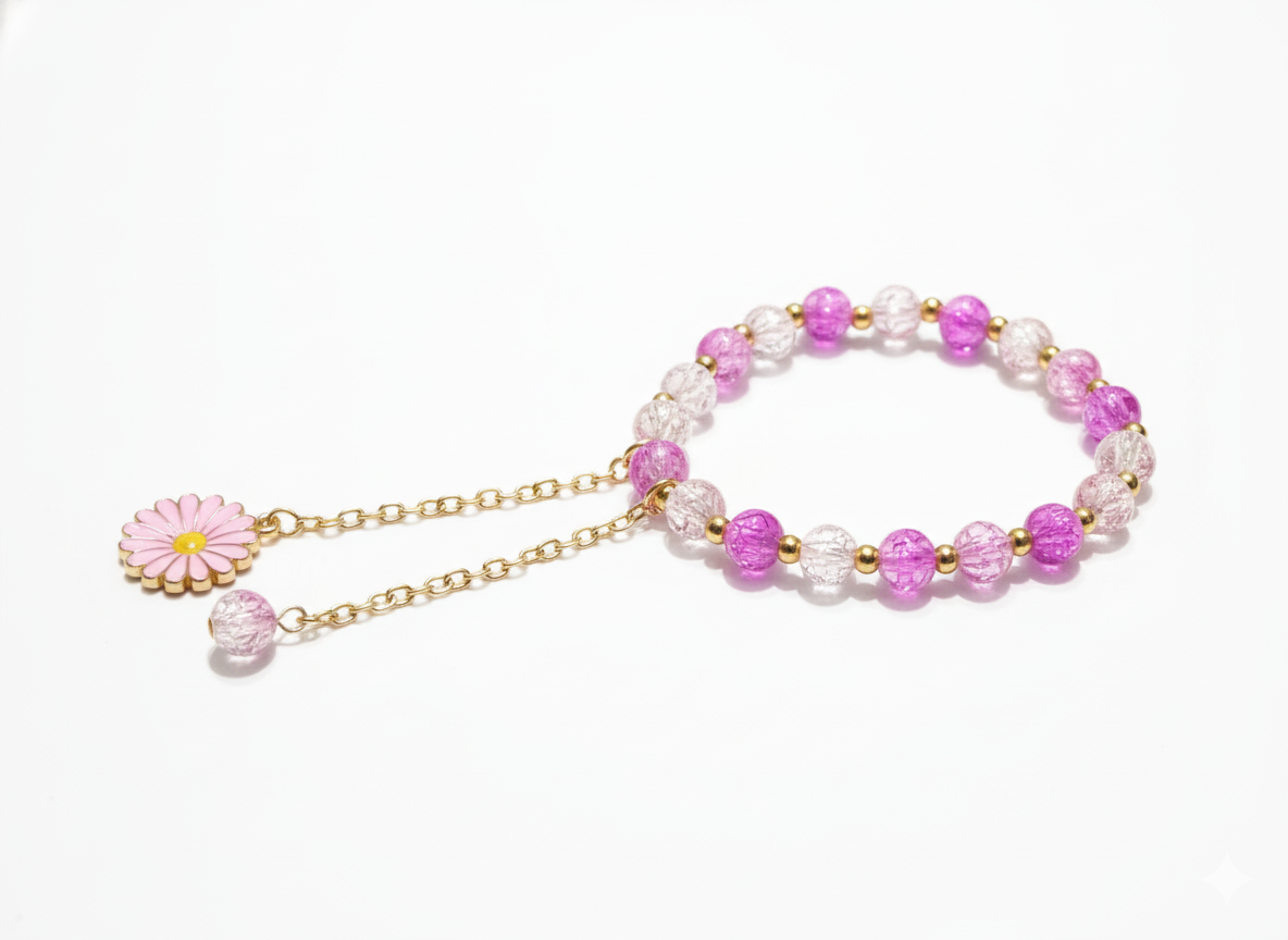 Pink Radiance Charm Bracelet